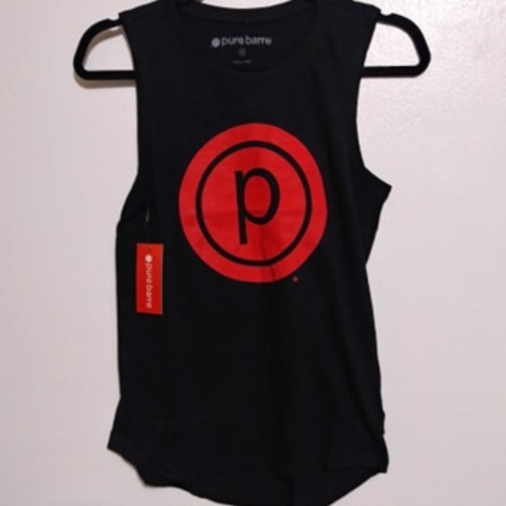 Pure Barre Summer Muscle Tank Top Womens top 100% Cotton soft and comfortable